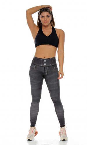 Legging con Estampado en Jean Talle Alto Fit Wear Legging con Estampado en Jean Talle Alto Fit Wear