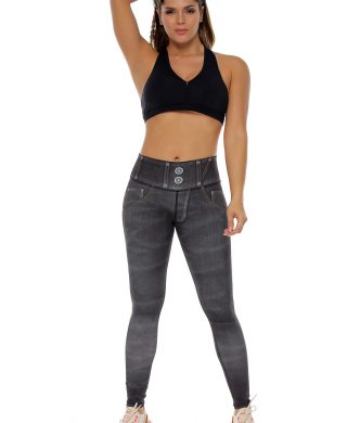 Legging con Estampado en Jean Talle Alto Fit Wear