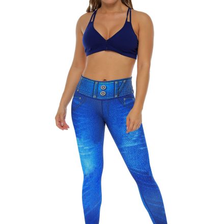 Legging con Estampado en Jean Talle Alto Fit Wear