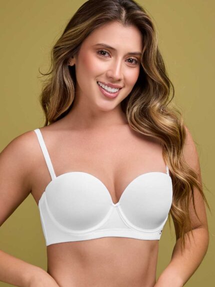 Brasier Strapless Push-Up + Banda Semi-Ancha Haby