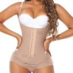 Faja tipo panty con Encaje, tiro fino senos libres 1035 MeliBelt